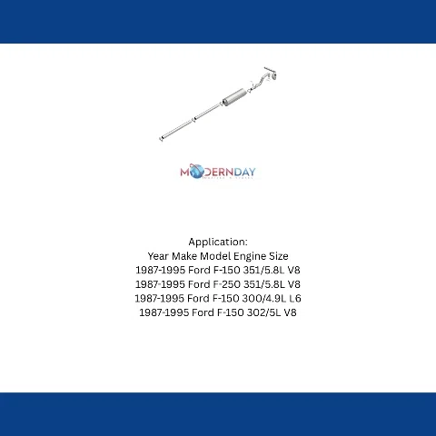 Fits 1987-1995 Ford Direct-Fit Replacement Exhaust System 106-0278